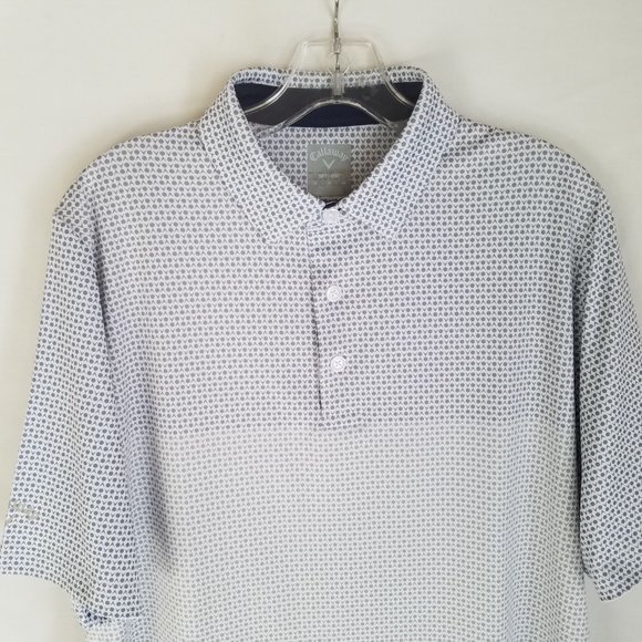 Callaway Opti Dri Polyester Stretch Polo Golf Shirt Mens Size Medium EUC - Picture 2 of 6